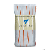sac 25kg rayé orange gris Vitalac
