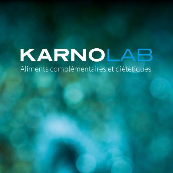 logo karno sur fond bleu